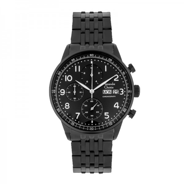 Alexandre Christie AC 6492 Full Black Steel MCBIPBA